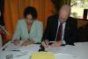 Carol Simpson-JIPO and Felix Addor-IPI signing the MOU
